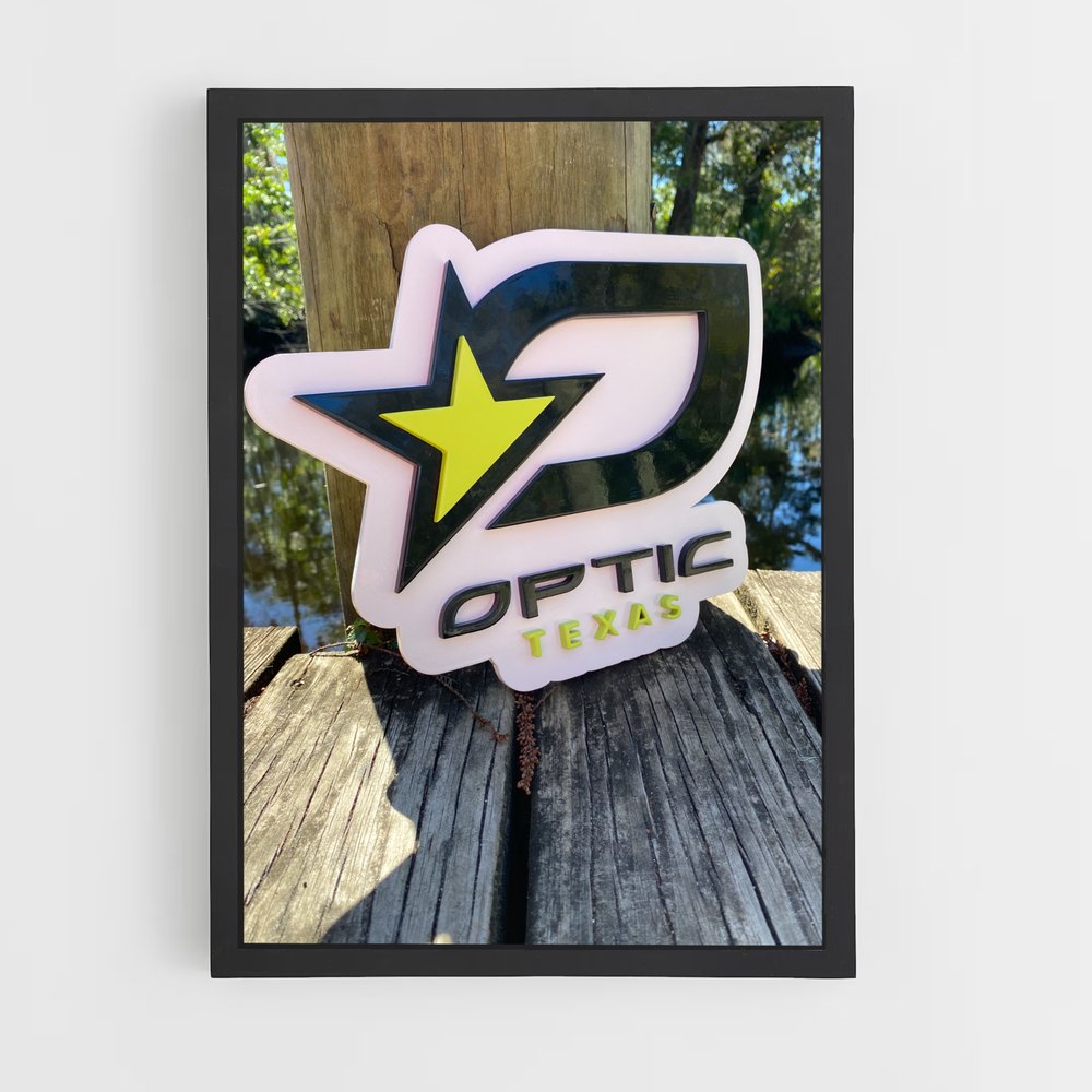Poster Étoile du Texas – affiche Esports (vue 2)